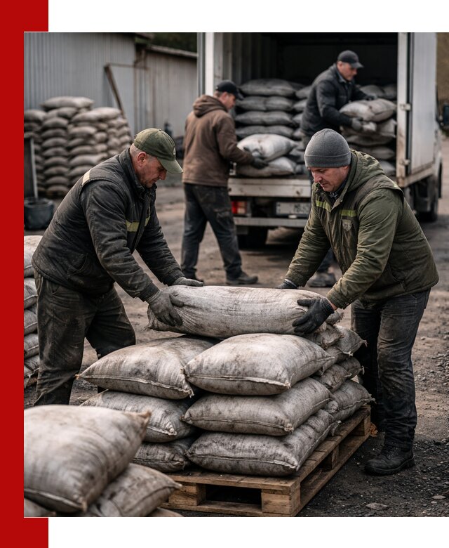 Доставка угля в мешках по выгодным ценам в Кореновске