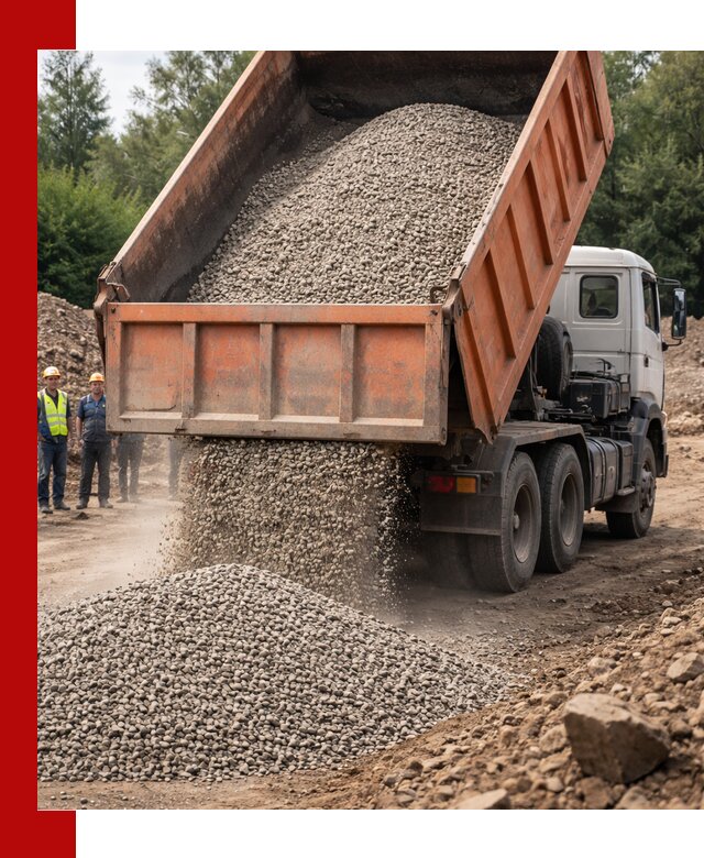 Доставка сыпучих материалов самосвалом в Кореновске быстро и надежно