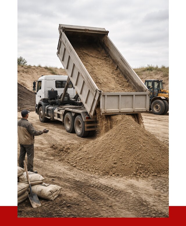 Доставка самосвалом 20 кубов в Кореновске от 7773 р. | ПРОНЕРУДКнв