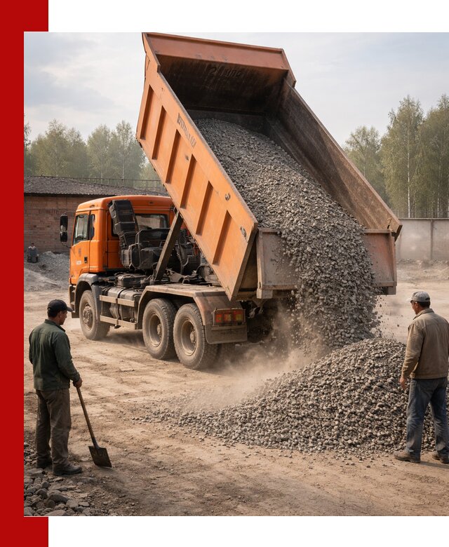 Доставка самосвалом 20 м3 в Кореновске быстро и надежно