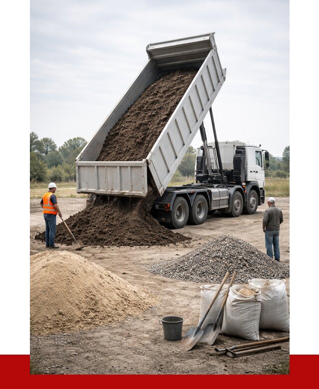 Доставка самосвалом 30 кубов в Кореновске от 8809 р. | ПРОНЕРУДКнв