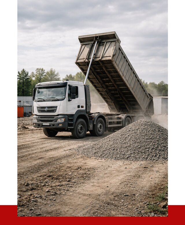 Доставка самосвалом 40 кубов в Кореновске от 9328 р. | ПРОНЕРУДКнв