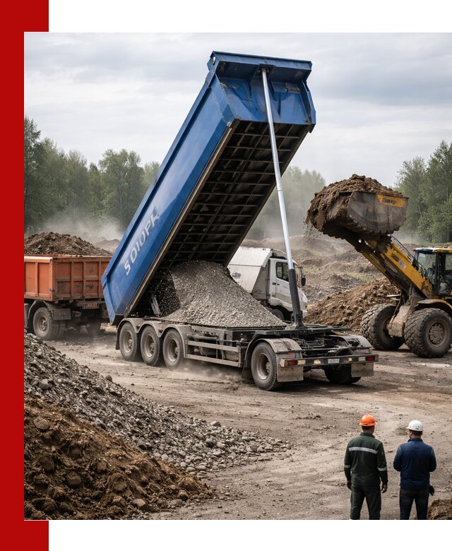 Аренда тонар 40 тонн в Кореновске с доставкой материалов