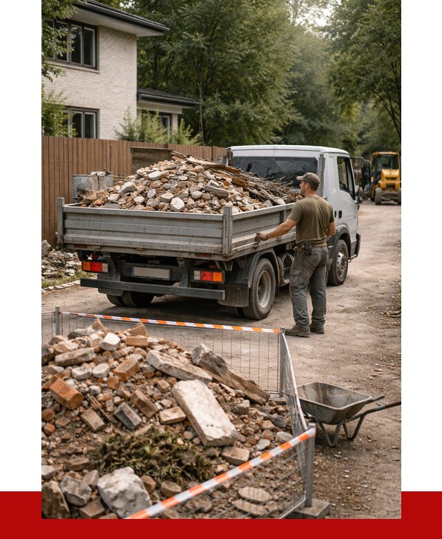 Вывоз строительного мусора с погрузкой в Кореновске от 7773 р | ПРОНЕРУДКнв