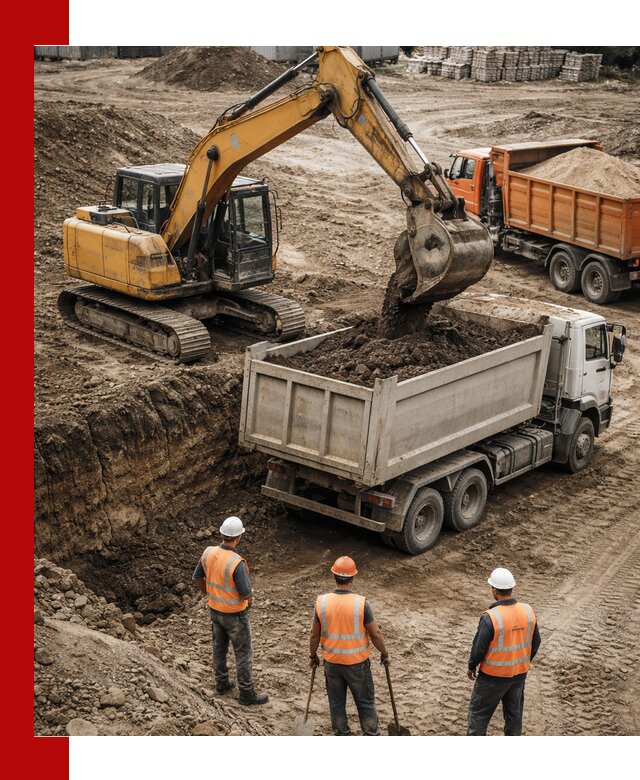 Разработка грунта для строительства и благоустройства в Кореновске