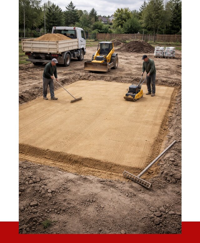 Устройство песчаной подушки в Кореновске от 4664 р. ПРОНЕРУДКнв