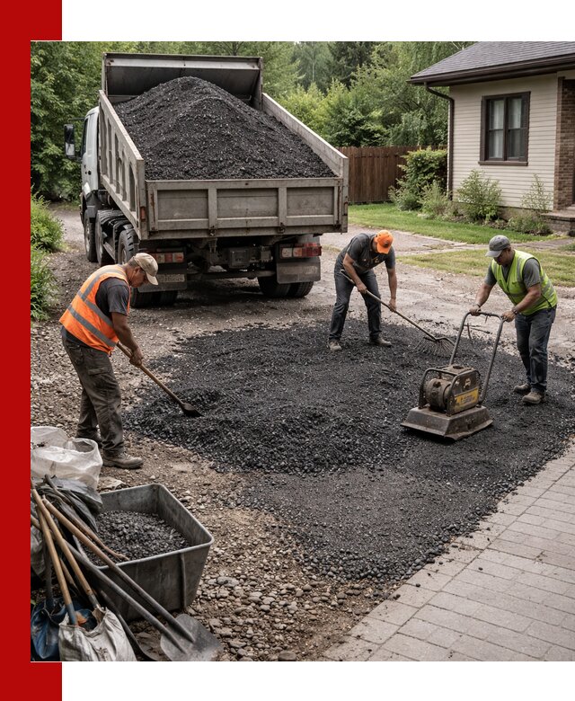 Асфальтовая крошка для двора с доставкой в Кореновске
